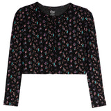 Mini Floral Rib Cardigan