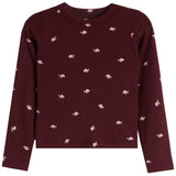 All Over Flowers Long Sleeve Ribbed