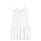 Henley Dress With Ruffle Bottom