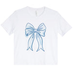 Blue Bow Short Sleeve Tee - Denny's