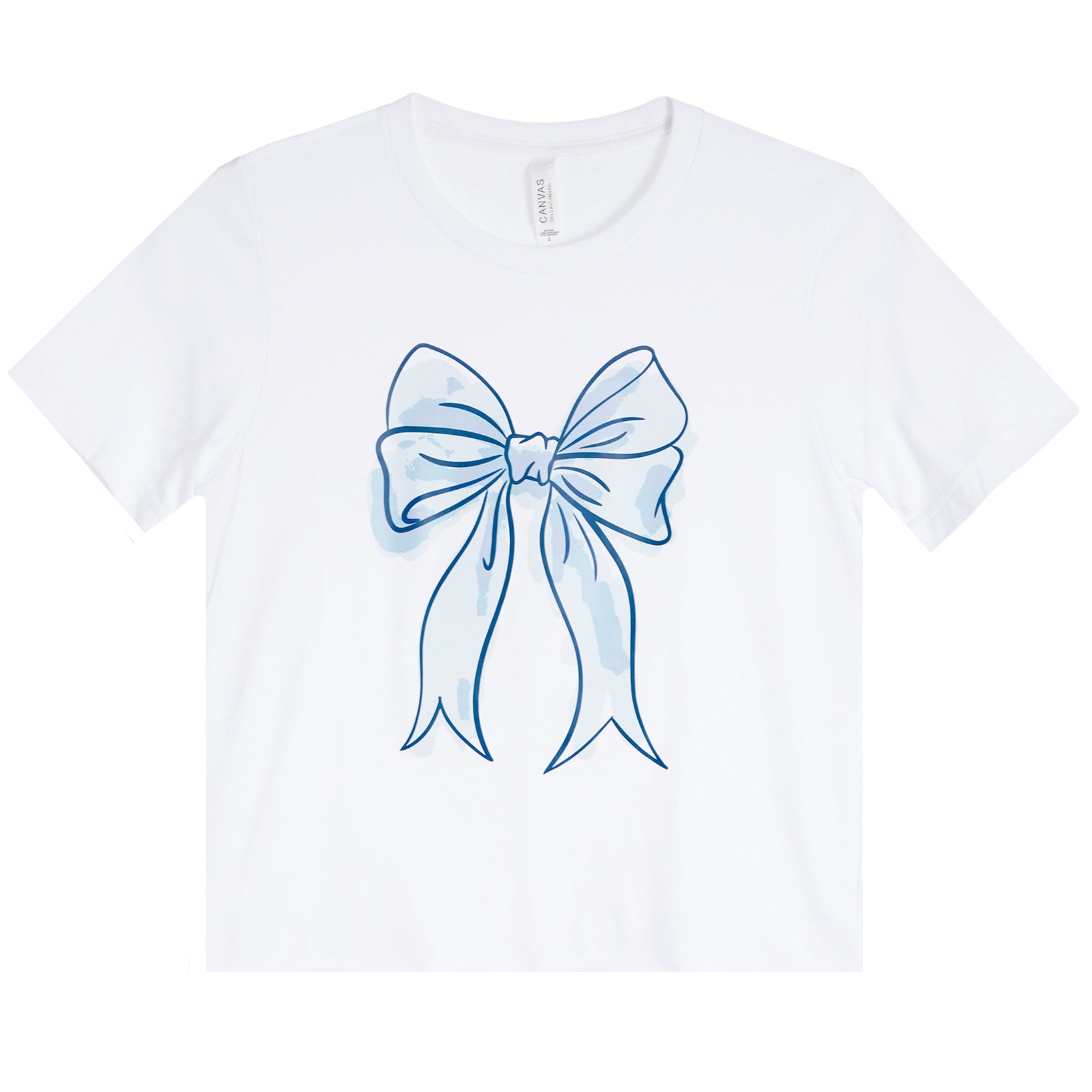 Blue Bow Short Sleeve Tee - Denny's