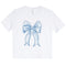Blue Bow Short Sleeve Tee - Denny's