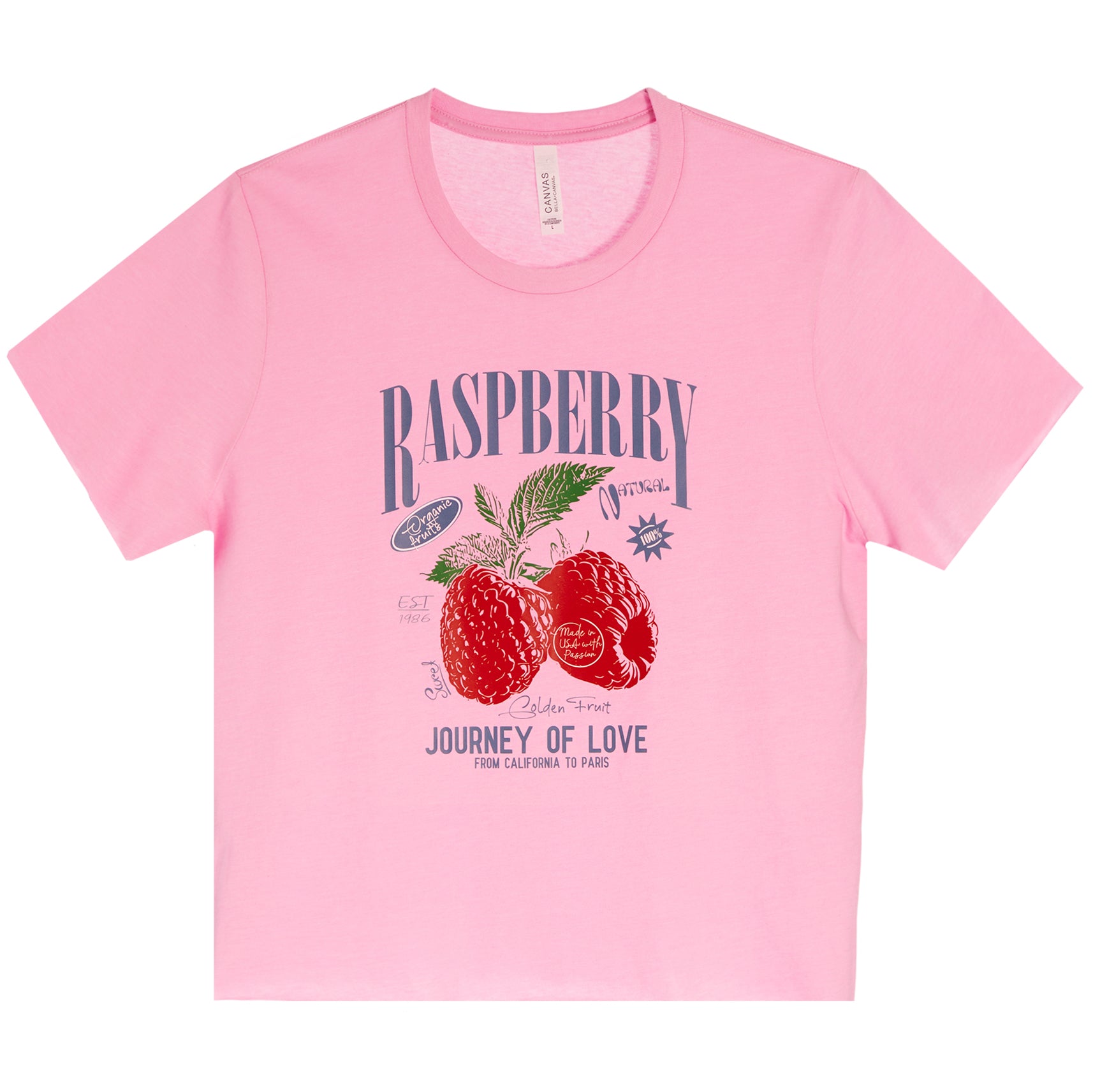 Raspberry Short Sleeve Tee – Denny's X Lester's