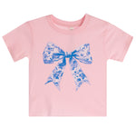 Floral Bow Short Sleeve Tee - Denny's