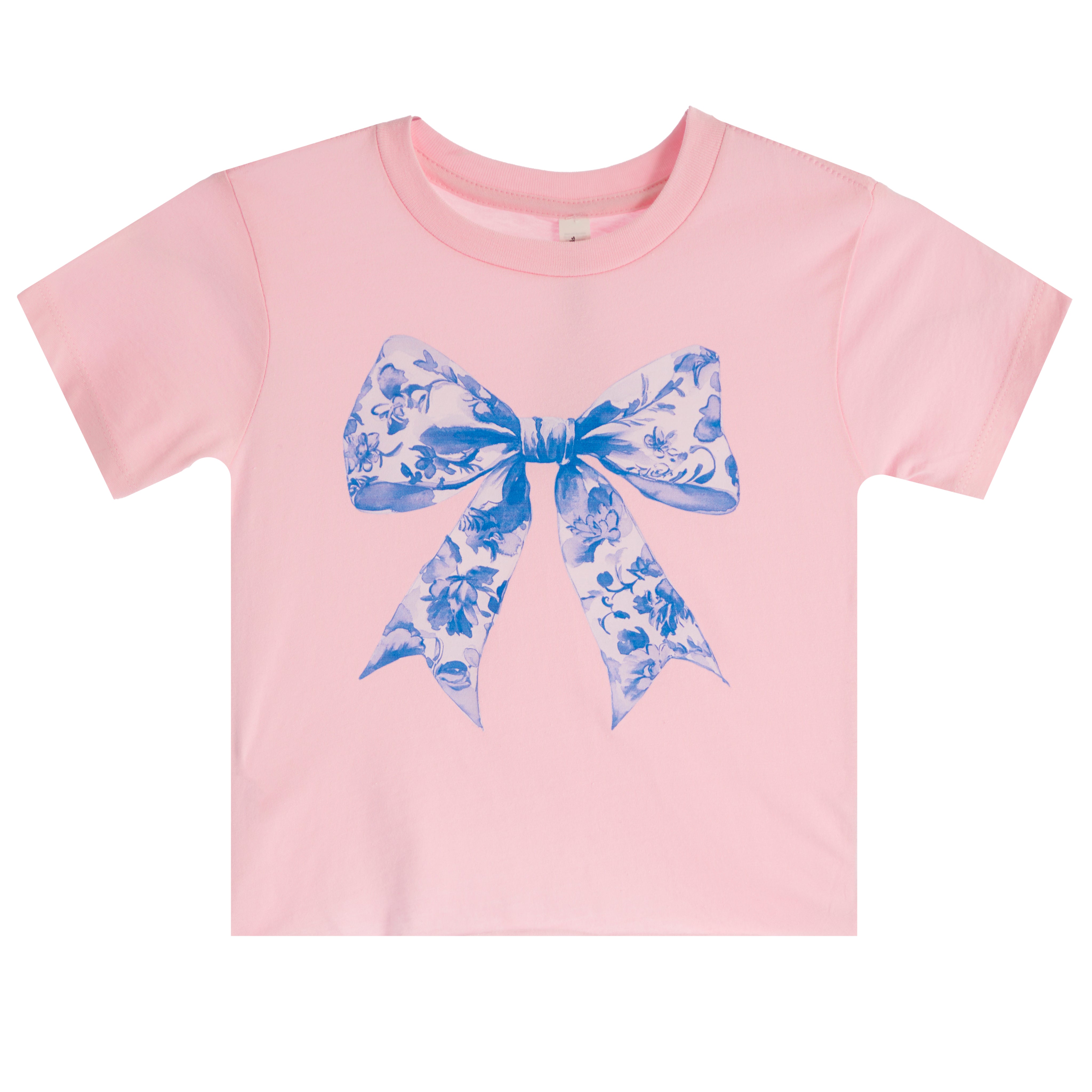 Floral Bow Short Sleeve Tee - Denny's