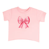 Short Sleeve Tee With Pink Bow