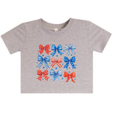 Allover Americana Bows Short Sleeve Tee