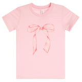Short Sleeve Tee With Coquette Bow