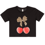 Leopard Cherry Tee - Denny's