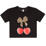 Leopard Cherry Tee - Denny's
