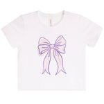 Lavender Bow Short Sleeve Tee - Denny's
