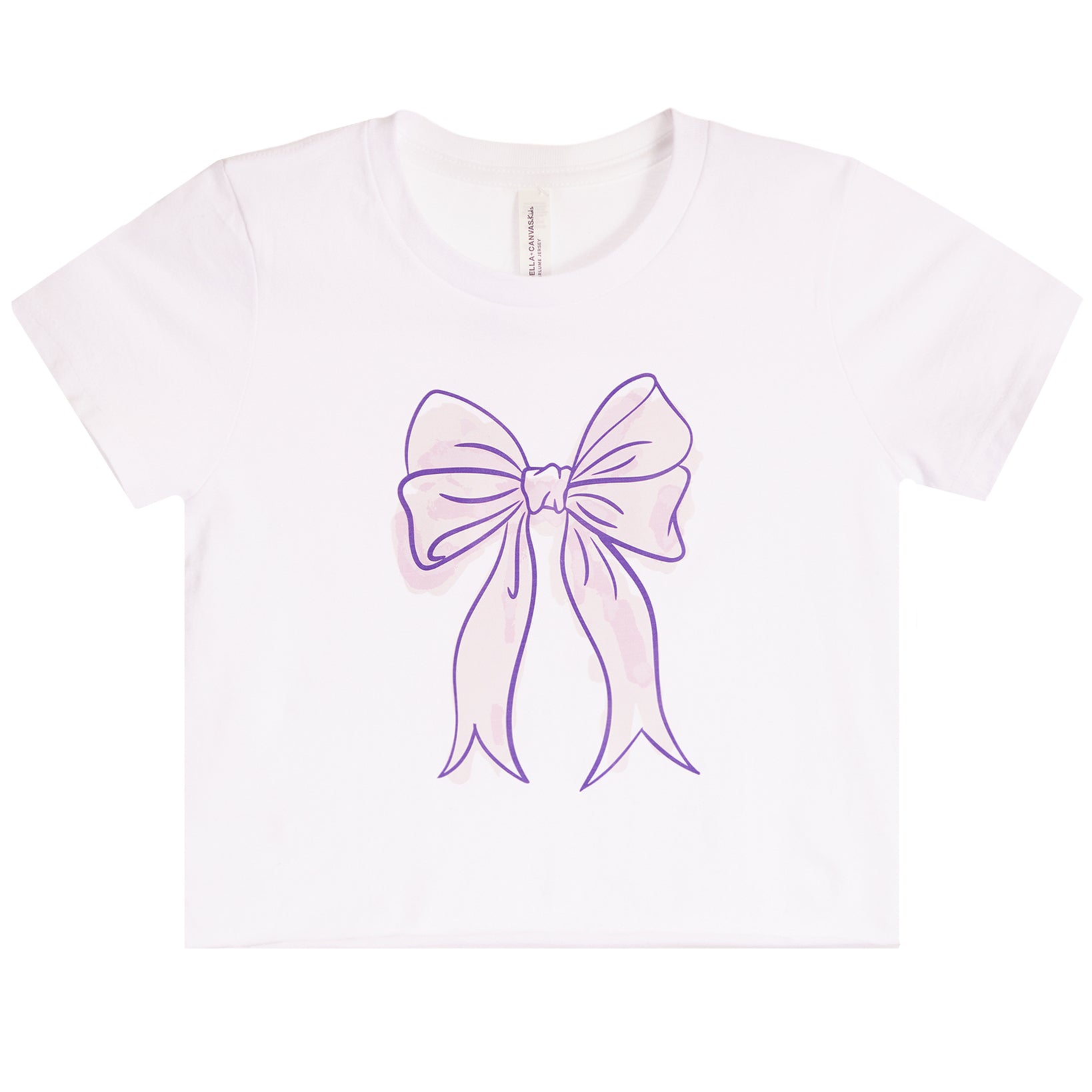 Lavender Bow Short Sleeve Tee - Denny's
