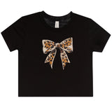 Leopard Bow Tee - Denny's