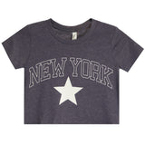 New York Star Short Sleeve Crop Tee