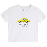 Short Sleeve Tee With New York Taxi