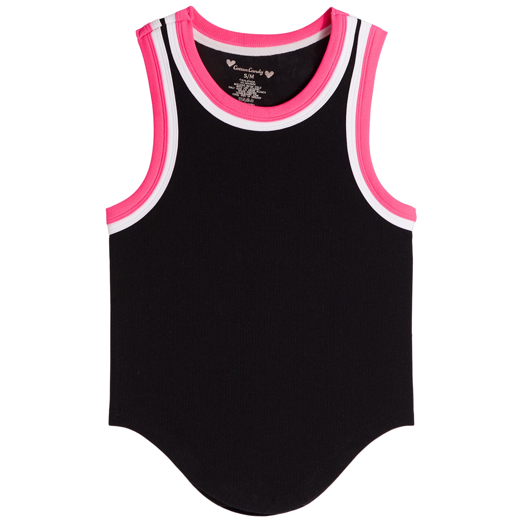 Contrast Trim Racerback Tank - Denny's