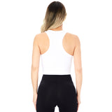 Rhinestone Heart Wings Ribbed Tank - Denny's