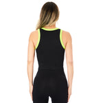 Contrast Trim Ribbed Tank - Denny's