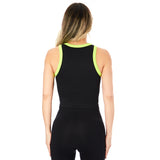 Contrast Trim Ribbed Tank - Denny's