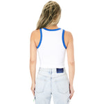 Contrast Trim Ribbed Tank - Denny's