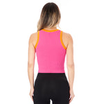 Contrast Trim Ribbed Tank - Denny's