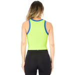 Contrast Trim Ribbed Tank - Denny's