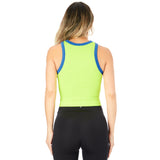 Contrast Trim Ribbed Tank - Denny's