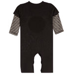 2fer Smiley Stripe Sleeve Coverall - Denny's