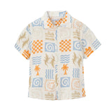 Linen Print Shirt