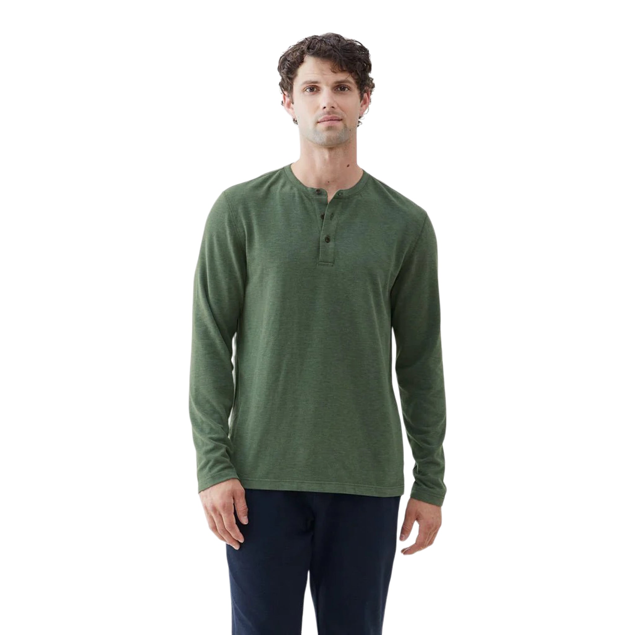 Sean Long Sleeve Ultra Soft Henley - Denny's