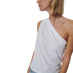 Emberly One Shoulder Pleated Top - Denny's