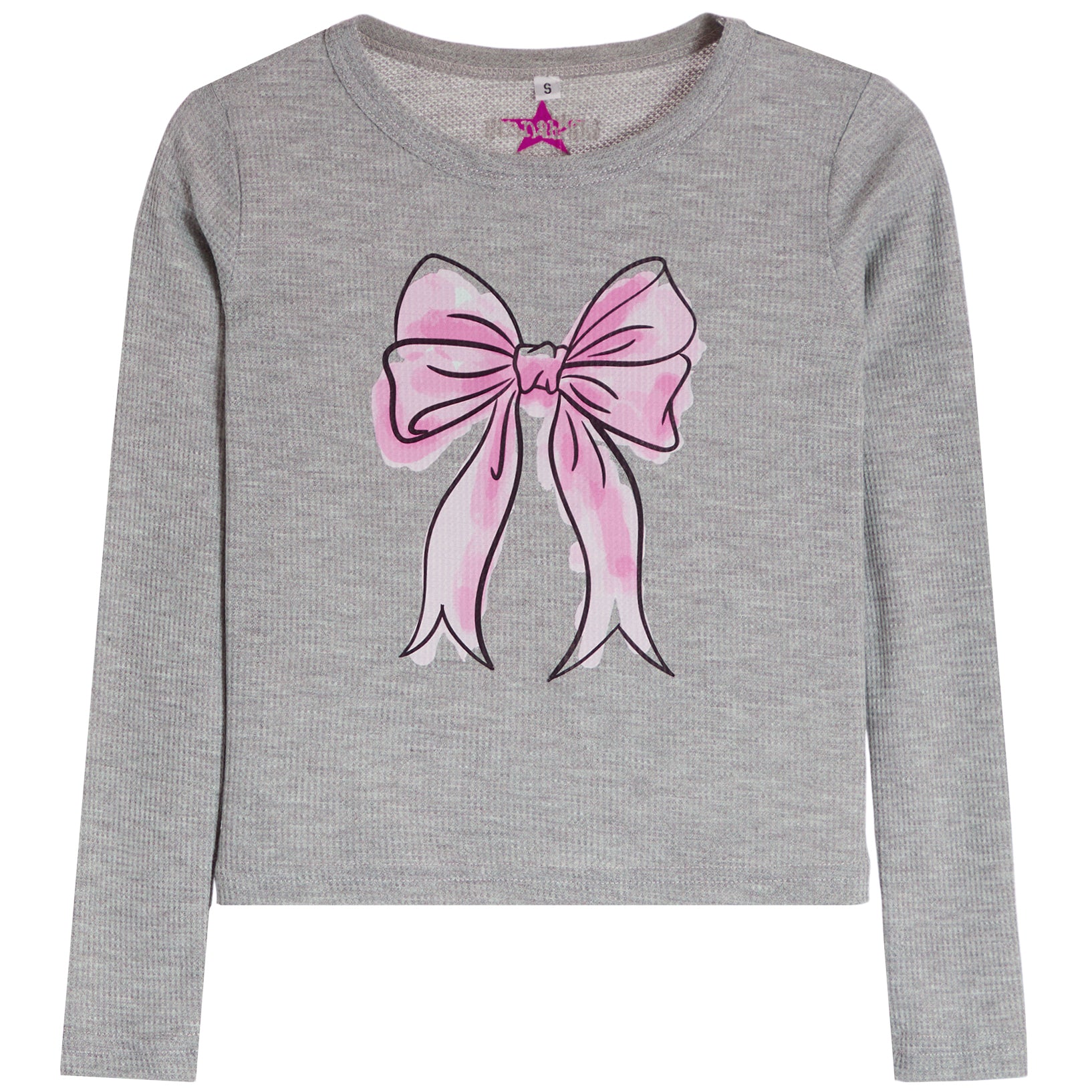 Thermal With Pink Watercolor Bow - Denny's