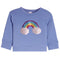 Fleece Crew Sweatshirt With Glitter Rainbow - Denny's
