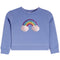 Fleece Crew Sweatshirt With Glitter Rainbow - Denny's