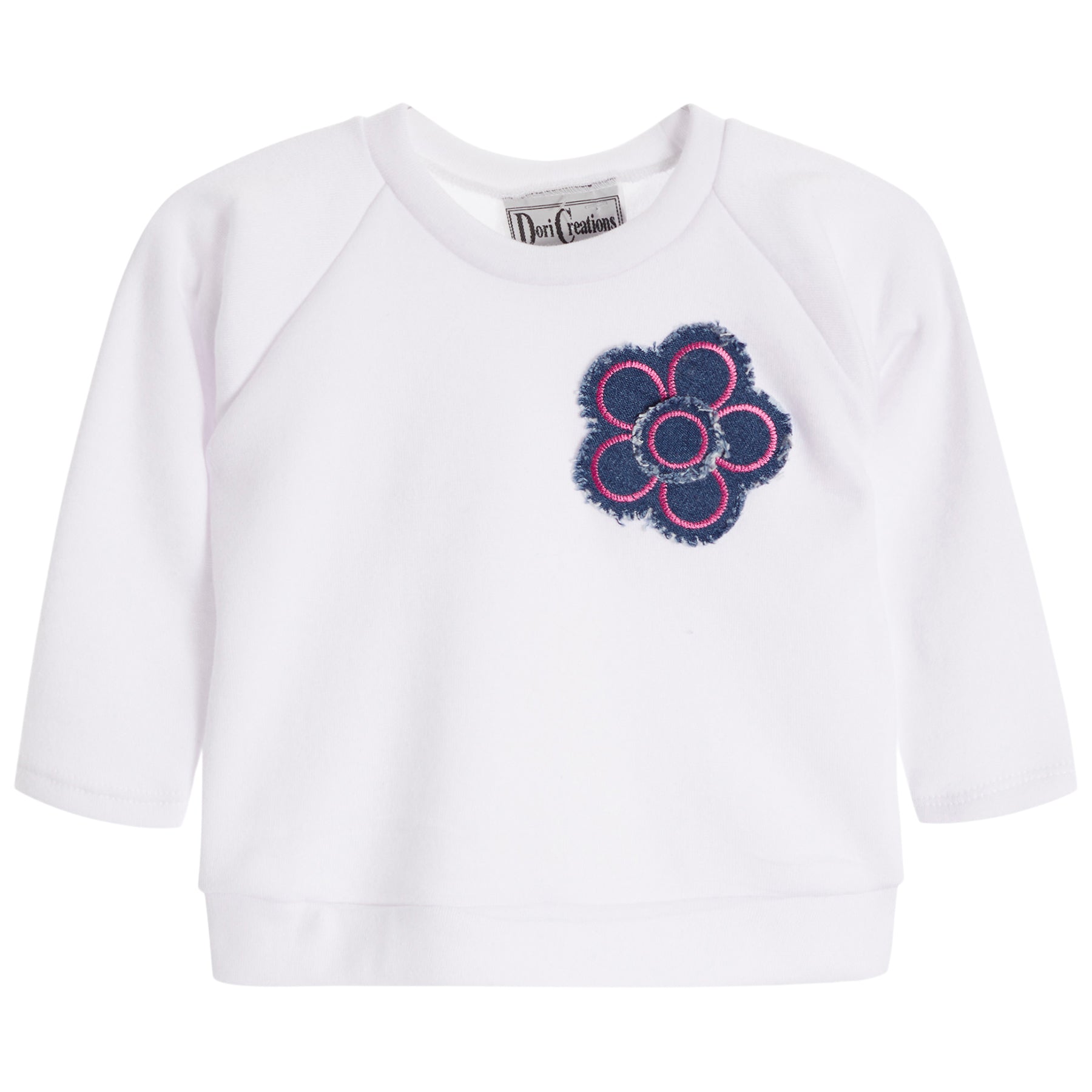 Denim Patch Floral Sweatshirt - Denny's