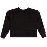 Fleece Crew Sweatshirt With Neon Stripes