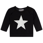 White Glitter Star Sweatshirt - Denny's