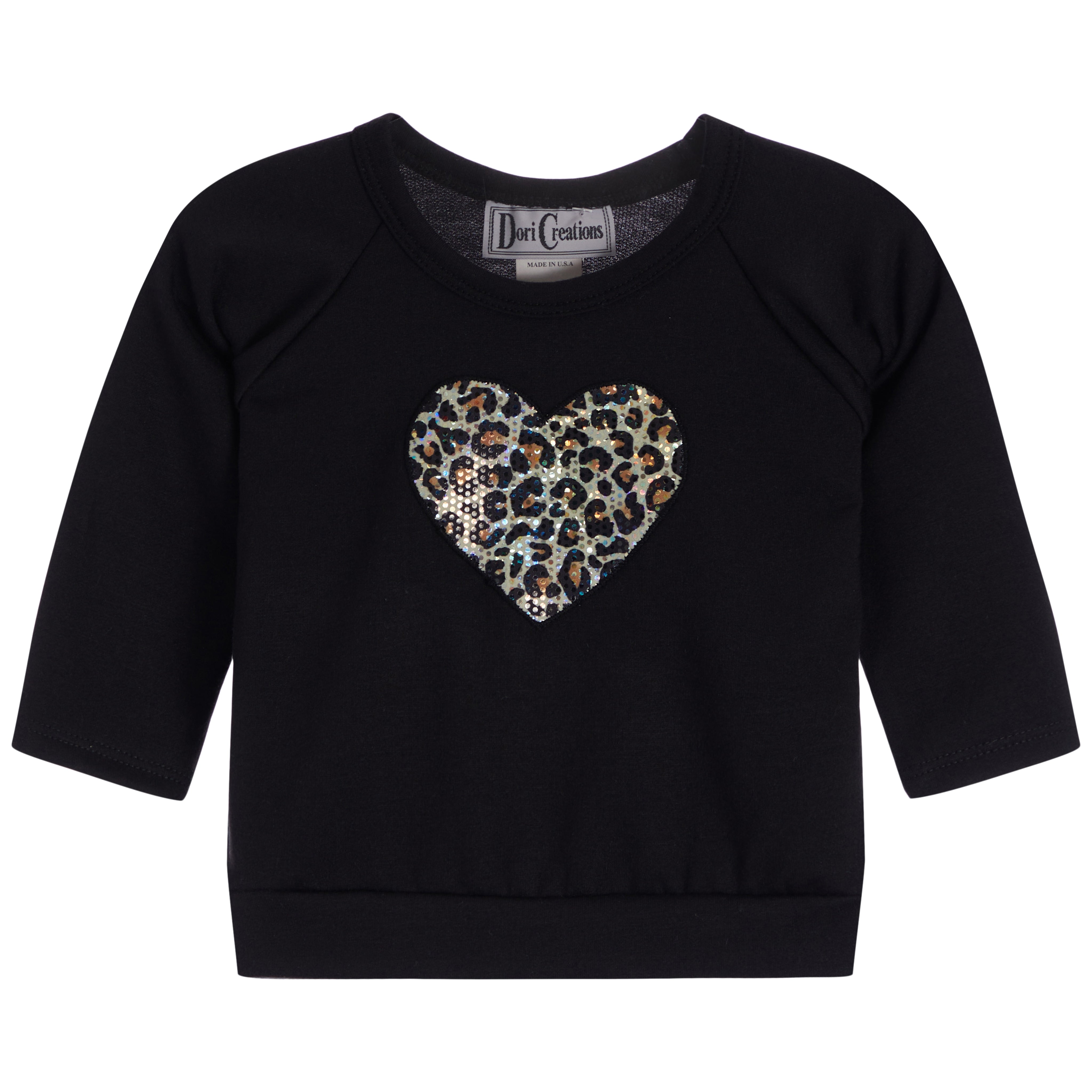 Leopard Heart Sweatshirt - Denny's