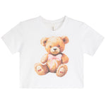 Teddy Bear Coquette Bow Short Sleeve Tee - Denny's