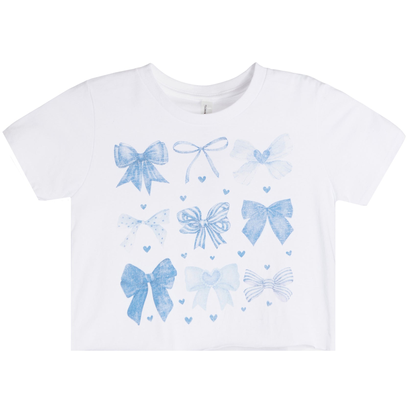 Allover Blue Bow Tee - Denny's