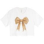 Leopard Bow Short Sleeve Tee - Denny's