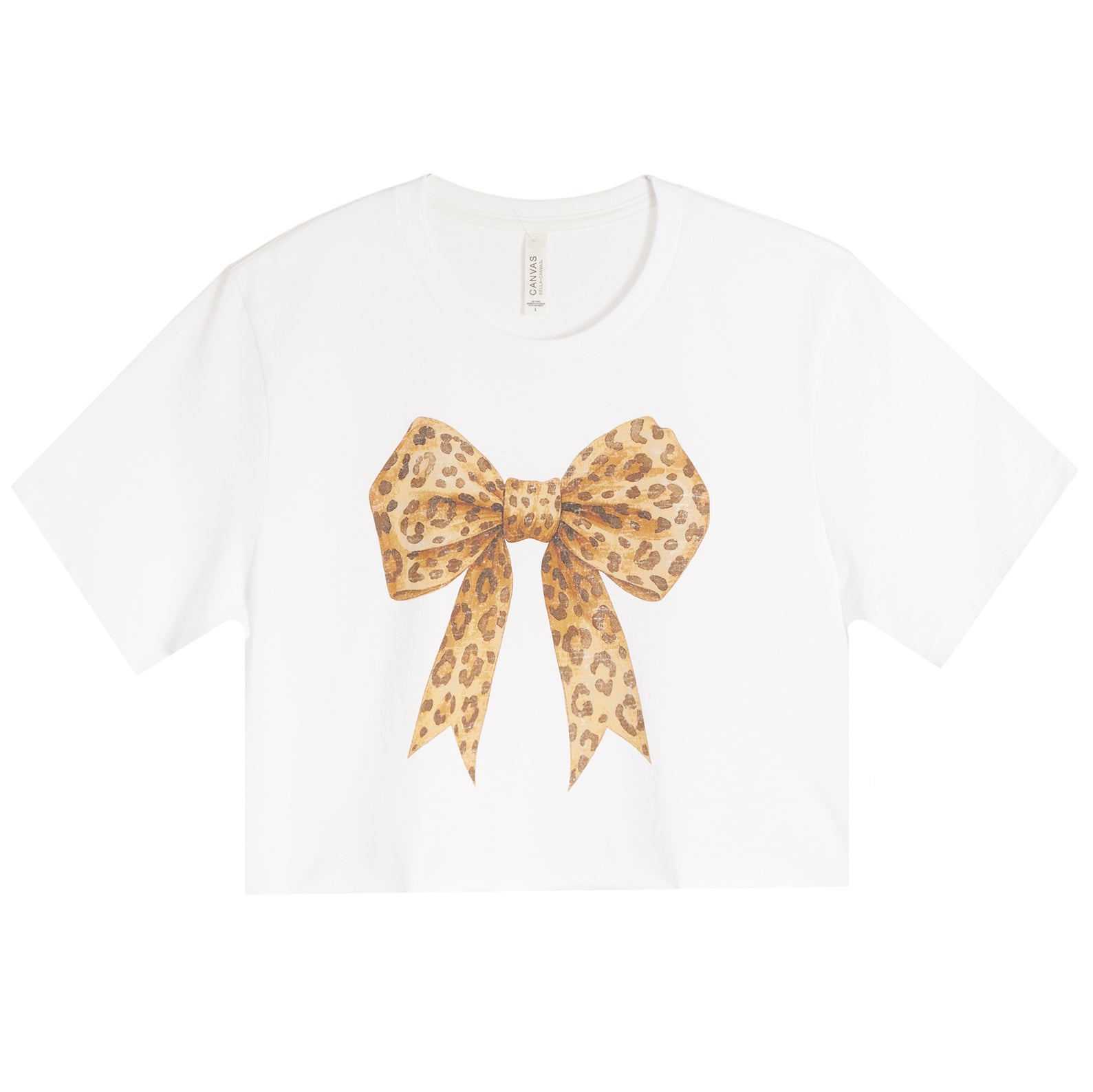 Leopard Bow Short Sleeve Tee - Denny's