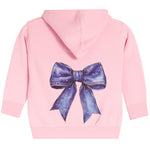 Zip Jacket With Denim Bow - Denny's