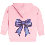 Zip Jacket With Denim Bow - Denny's