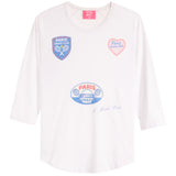 Paris Tennis Raglan Crew