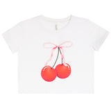 Cherry Bow Short Sleeve Tee
