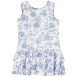 Flower Ruffle Tank Dress