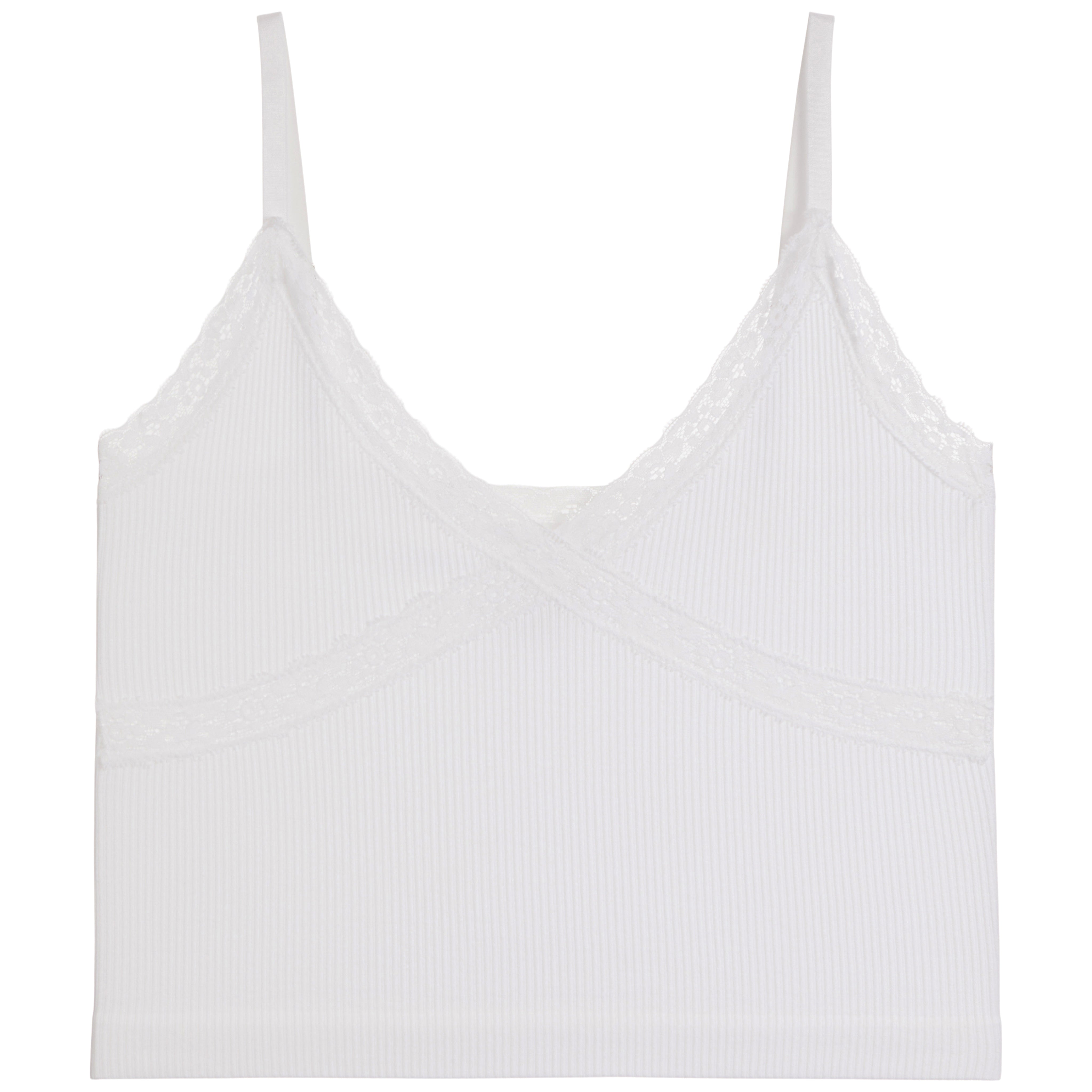 Lace Seamless Trim Cami - Denny's
