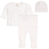 3pc White/Pink Knit Take Home Set
