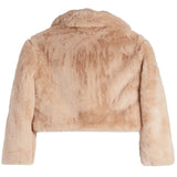 Oatmeal Crush Faux Fur Jacket - Denny's